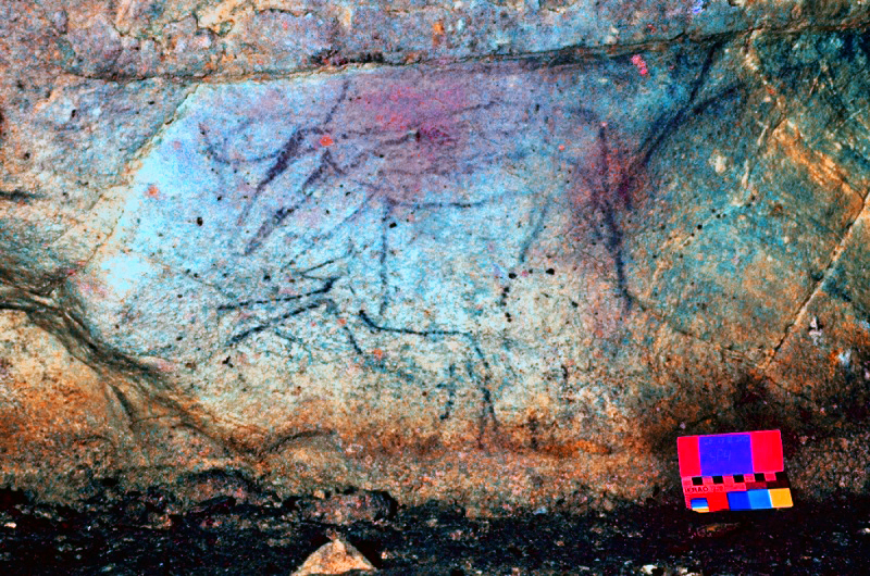 Pinturas rupestres atopadas en Cova Eirs son as nicas coecidas en Galiza