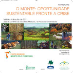 Cartaz xornada O monte como oportunidade sustentable fronte  crise